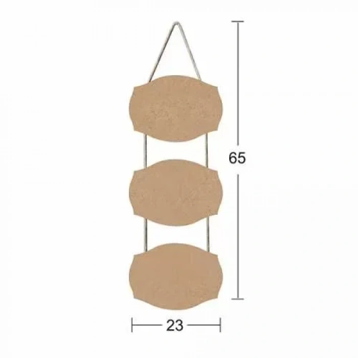 Hobi-art F 727 Boyanabilir Dekoratif Ahşap Pano