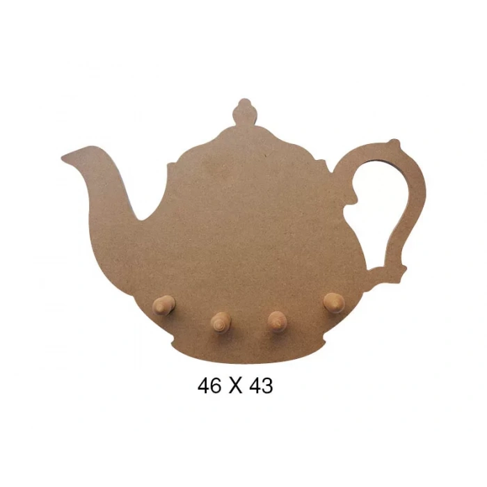 Hobi-art F 746 Dekoratif Ahşap Desenli Çaydanlık Askılık