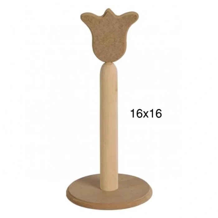 Hobi-art F 750 Dekoratif Ahşap Lale Desenli Havluluk