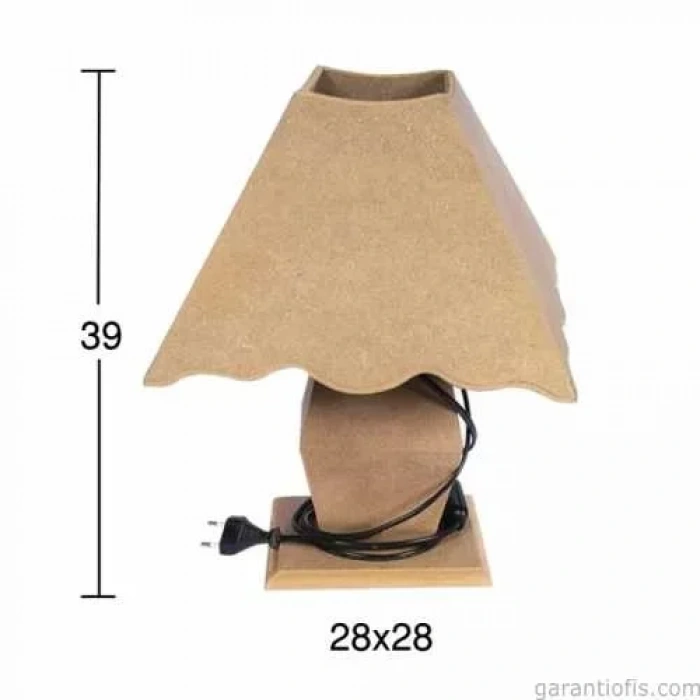 Hobi-art F 753 Dekoratif Ahşap Abajur Obje