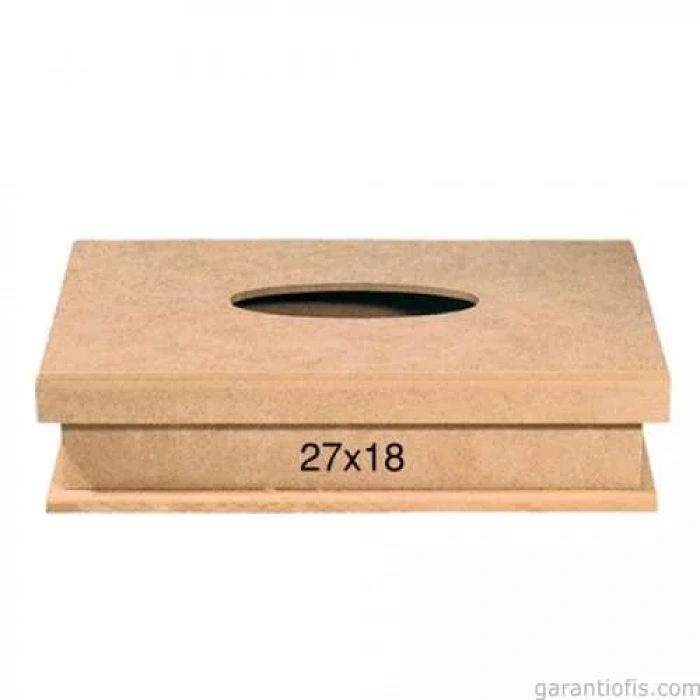 Hobi-Art F 792 Ahşap Peçete Kutusu (Selpak Kutu Mendil Uyumlu)