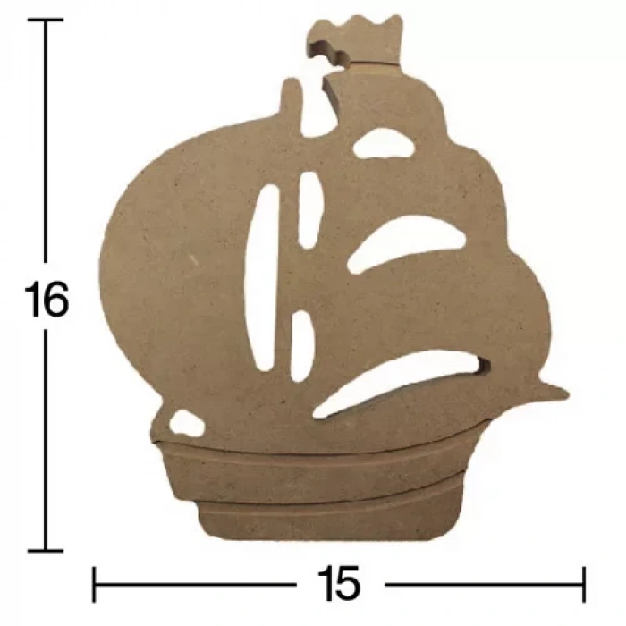 Hobi-Art H 101 Ayakta Durabilen Ahşap Gemi (18 mm Kalınlık)
