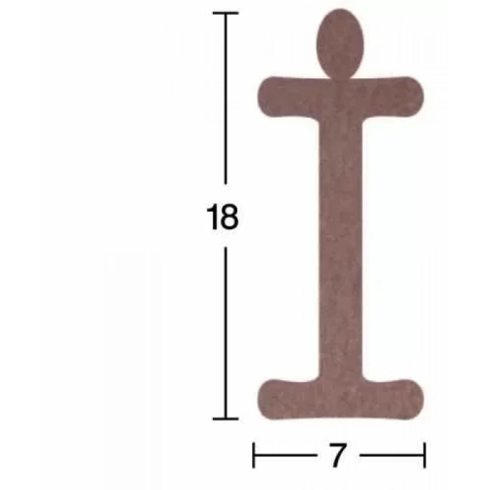 Hobi-art H 12 Ayakta Durabilen Ahşap İ Harfi (18 Mm Kalınlık)