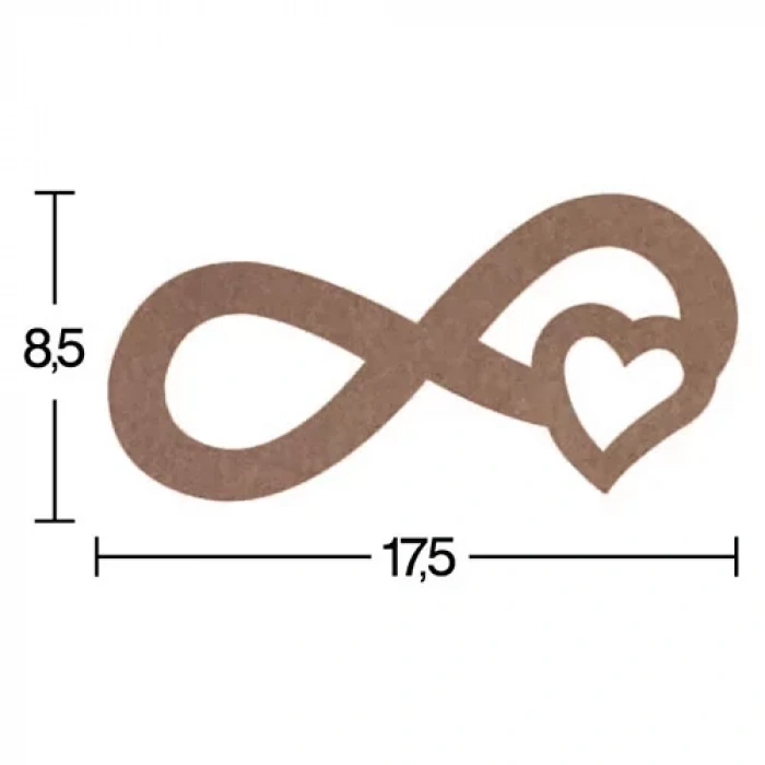 Hobi-art H 44 Ayakta Durabilen Ahşap Sonsuzluk Simgesi (18 Mm Kalınlık)