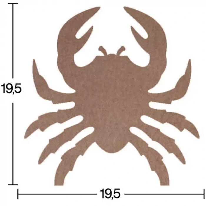 Hobi-art H 51 Ayakta Durabilen Ahşap Yengeç (18 Mm Kalınlık)
