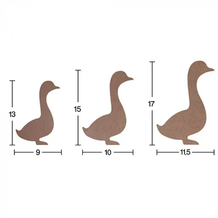 Hobi-art H 56 Ayakta Durabilen Ahşap Ördek (18 Mm Kalınlık)