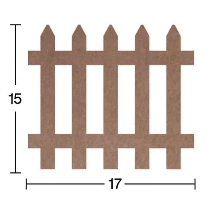 Hobi-Art H 86 Ayakta Durabilen Ahşap Bahçe Çiti (18 mm Kalınlık)