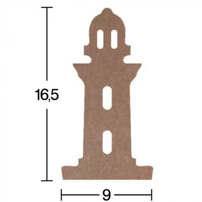 Hobi-Art H 88 Ayakta Durabilen Ahşap Deniz Feneri (18 mm Kalınlık)