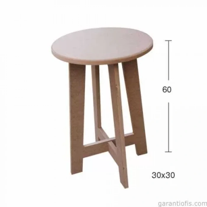 Hobi-art İb 12 Dekoratif Ahşap Tabure