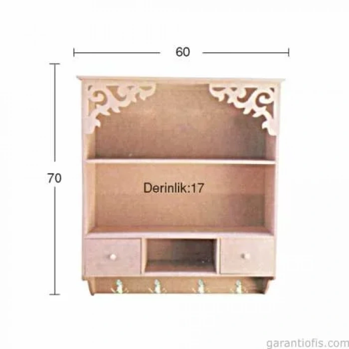 Hobi-art İb 19 Dekoratif Ahşap Raf