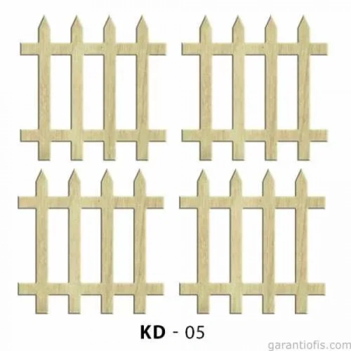 Hobi-art Kd 05 Bahçe Çiti Dekoratif Mini Ahşap Obje