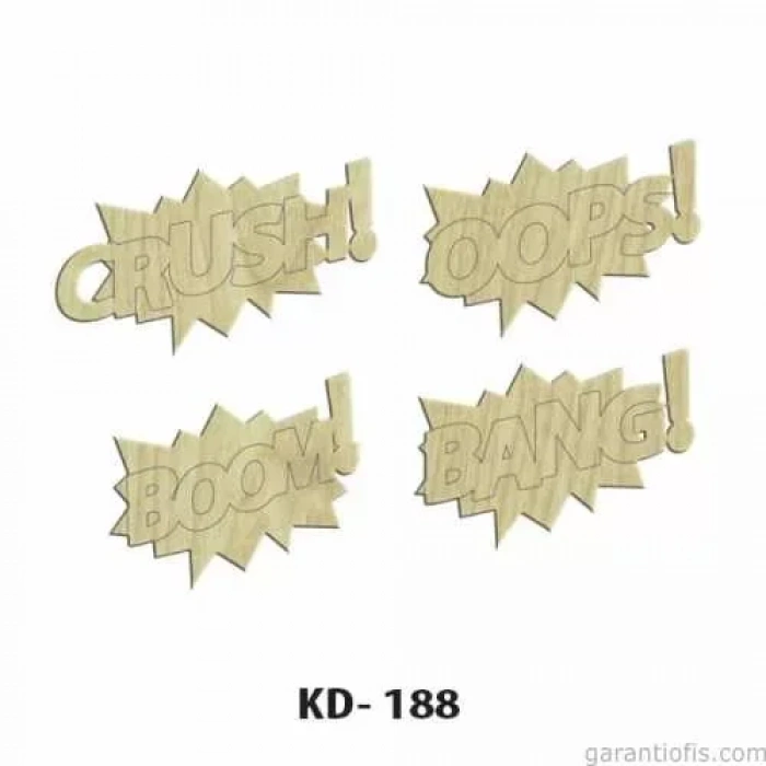 Hobi-art Kd 188 Dekoratif Mini Ahşap Obje