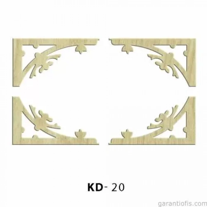 Hobi-Art KD 20 - Köşe Süs Setii  Dekoratif Mini Ahşap Obje