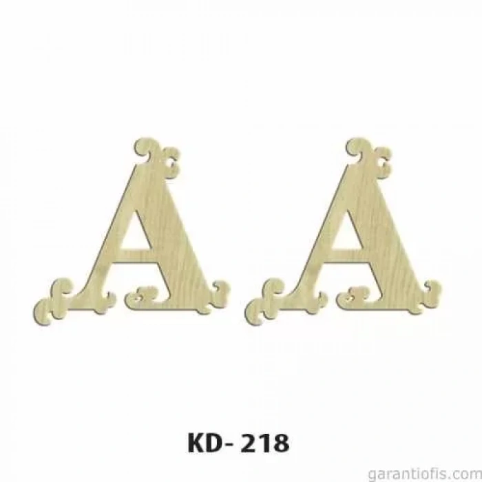 Hobi-art Kd 218 Dekoratif Mini Ahşap Harfler (a Harfi)