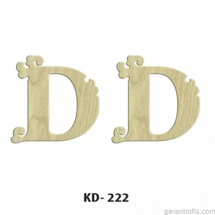 Hobi-art Kd 222 Dekoratif Mini Ahşap Harfler (d Harfi)