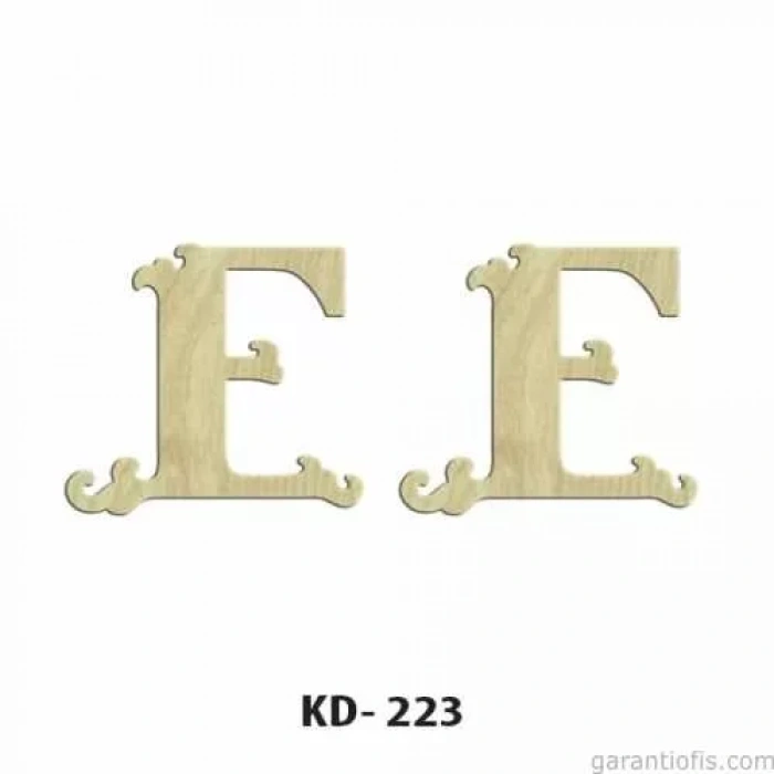 Hobi-art Kd 223 Dekoratif Mini Ahşap Harfler (e Harfi)