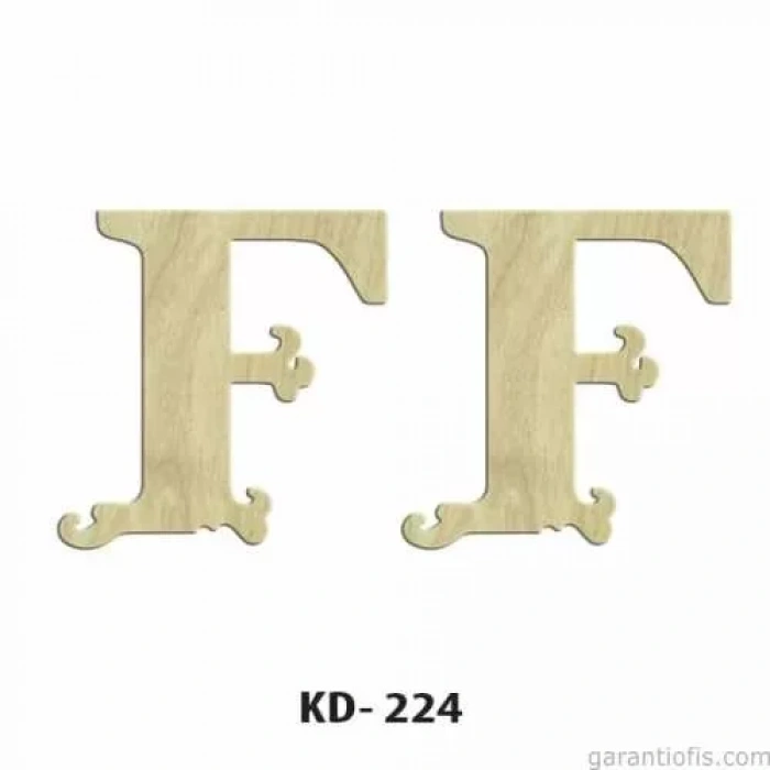 Hobi-art Kd 224 Dekoratif Mini Ahşap Harfler (f Harfi)