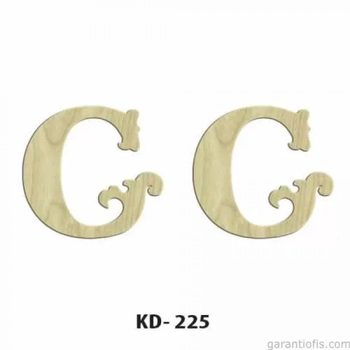 Hobi-art Kd 225 Dekoratif Mini Ahşap Harfler (g Harfi)