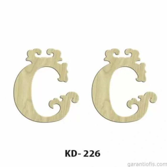Hobi-art Kd 226 Dekoratif Mini Ahşap Harfler (ğ Harfi)