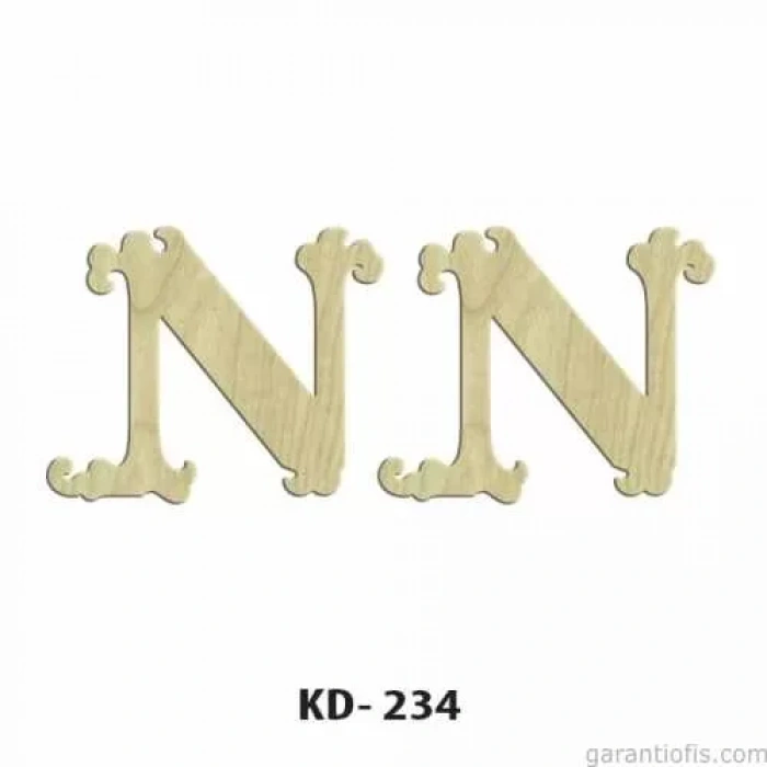 Hobi-art Kd 234 Dekoratif Mini Ahşap Harfler (n Harfi)