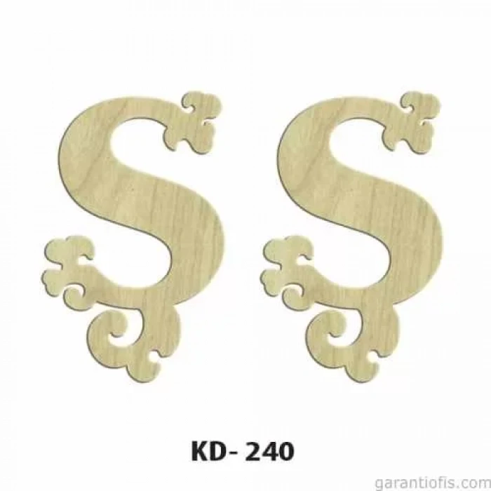 Hobi-art Kd 240 Dekoratif Mini Ahşap Harfler (ş Harfi)