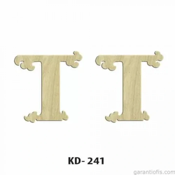 Hobi-art Kd 241 Dekoratif Mini Ahşap Harfler (t Harfi)