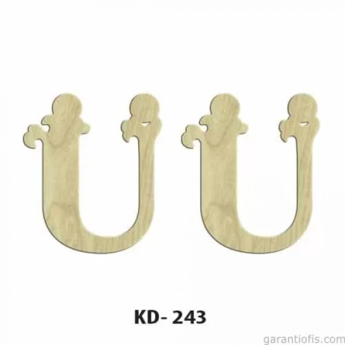 Hobi-art Kd 243 Dekoratif Mini Ahşap Harfler (ü Harfi)