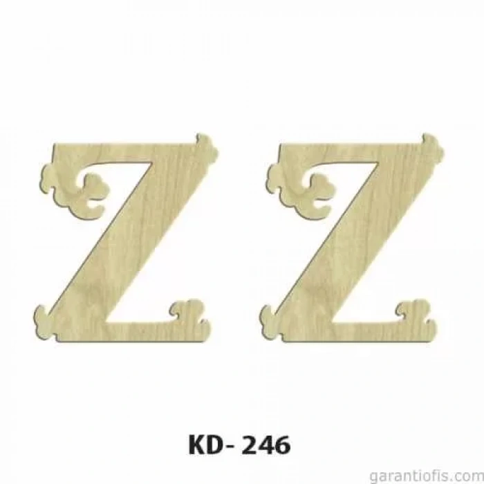 Hobi-art Kd 246 Dekoratif Mini Ahşap Harfler (z Harfi)