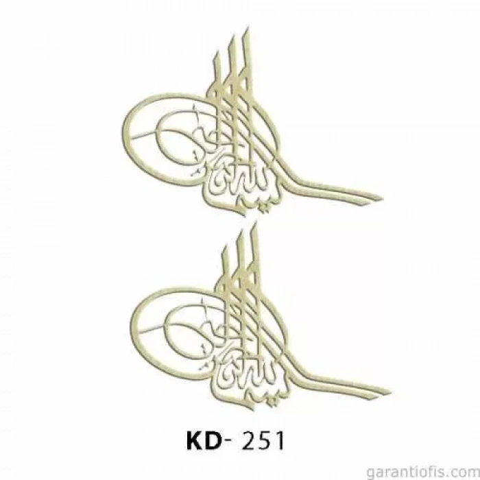 Hobi-art Kd 251 - Tuğra Şeklinde Mini Ahşap Obje