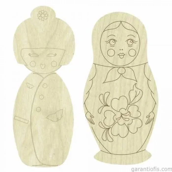 Hobi-art Kd 274 İnsan Figürlü Mini Ahşap Obje