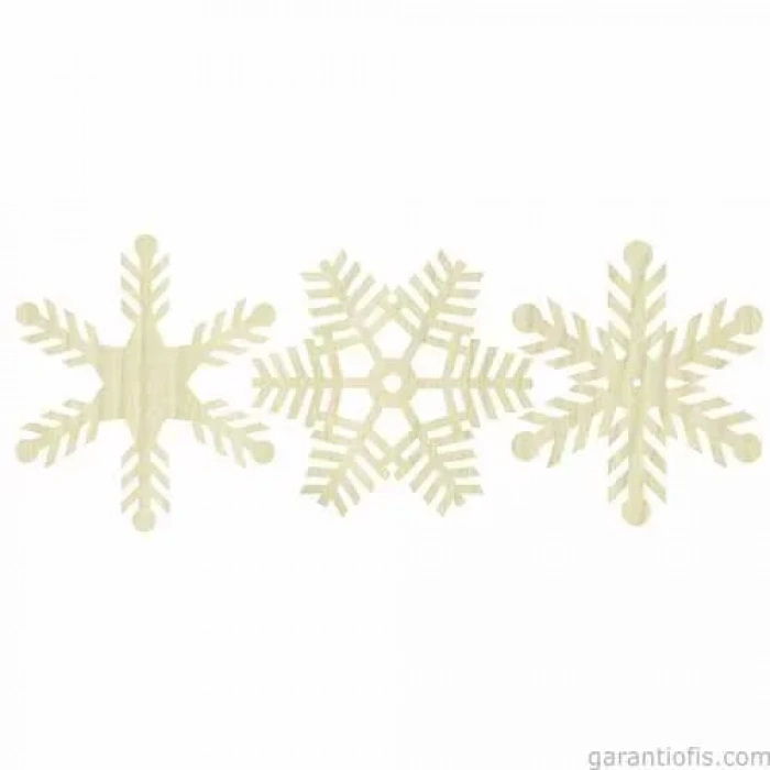 Hobi-art Kd 277 Kar Tanesi Figürlü Mini Ahşap Obje