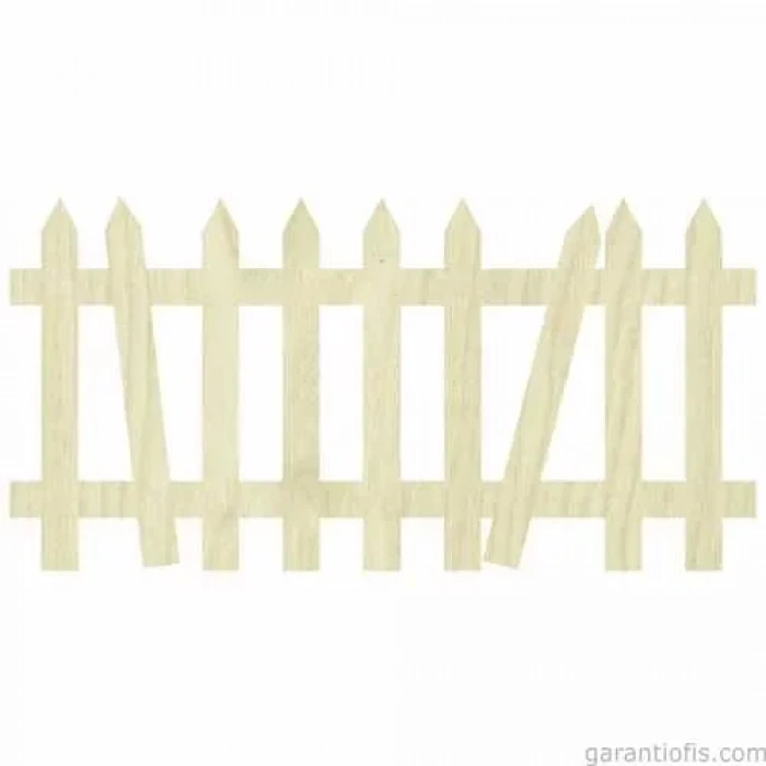 Hobi-art Kd 282 Bahçe Çiti Figürlü Mini Ahşap Obje