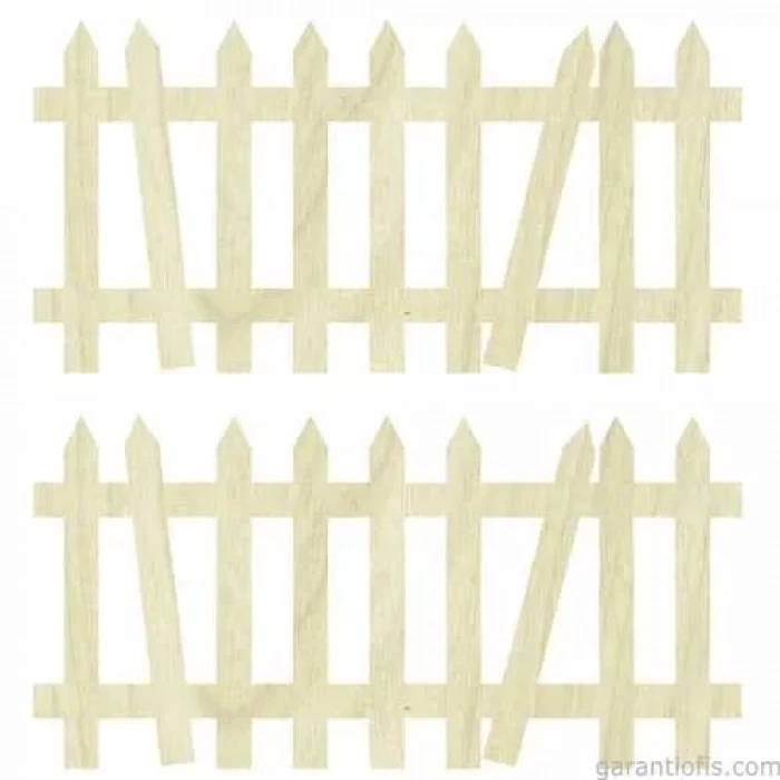 Hobi-art Kd 283 Bahçe Çiti Figürlü Mini Ahşap Obje