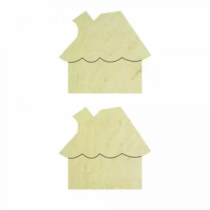 Hobi-Art KD 295 Ev Figürlü Mini Ahşap Obje