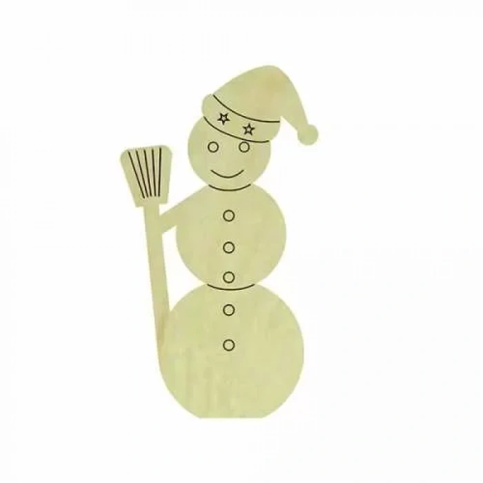 Hobi-art Kd 296 Kardan Adam Figürlü Mini Ahşap Obje