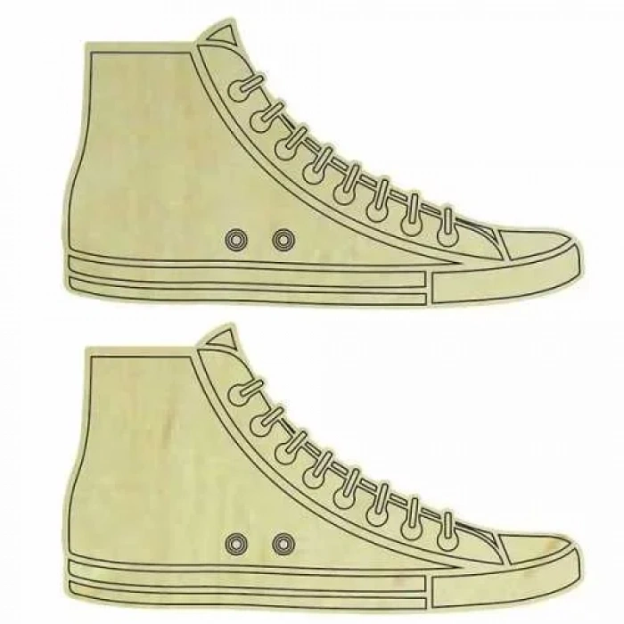 Hobi-art Kd 307 Ayakkabı Figürlü Mini Ahşap Obje