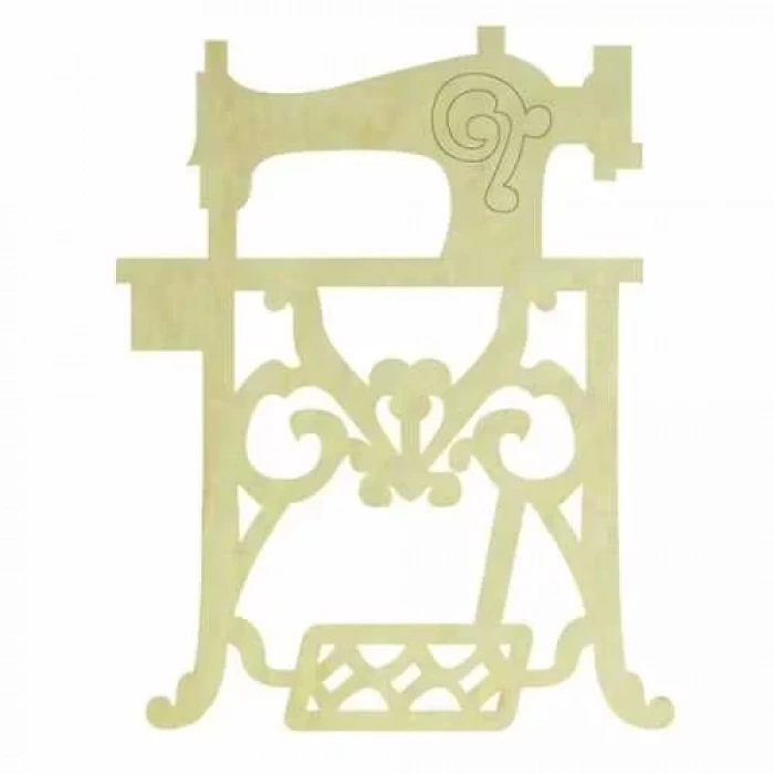 Hobi-Art KD 315 Dikiş Makinesi Figürlü Mini Ahşap Obje