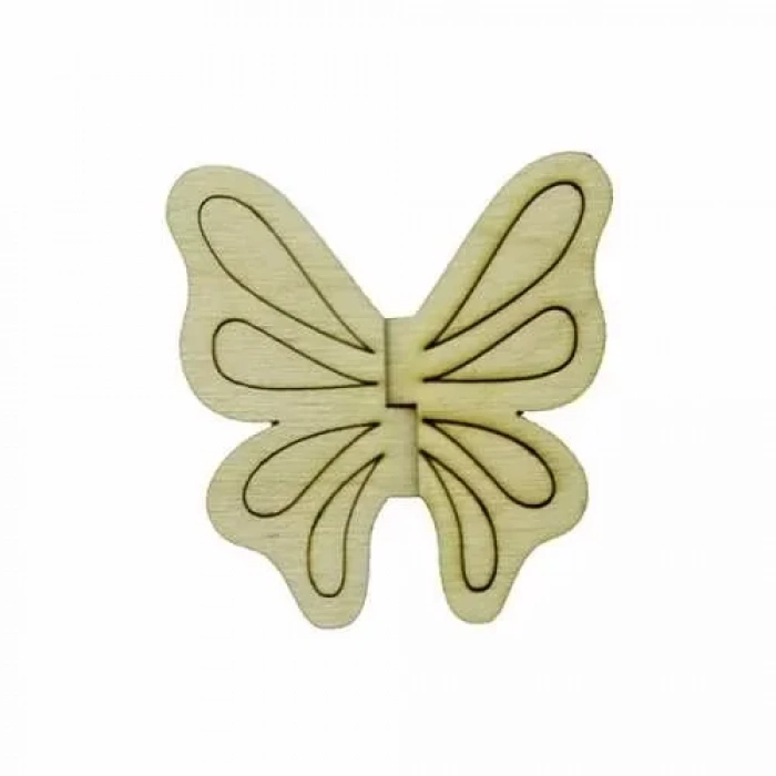 Hobi-art Kd 317 Kelebek Figürlü Mini Ahşap Obje