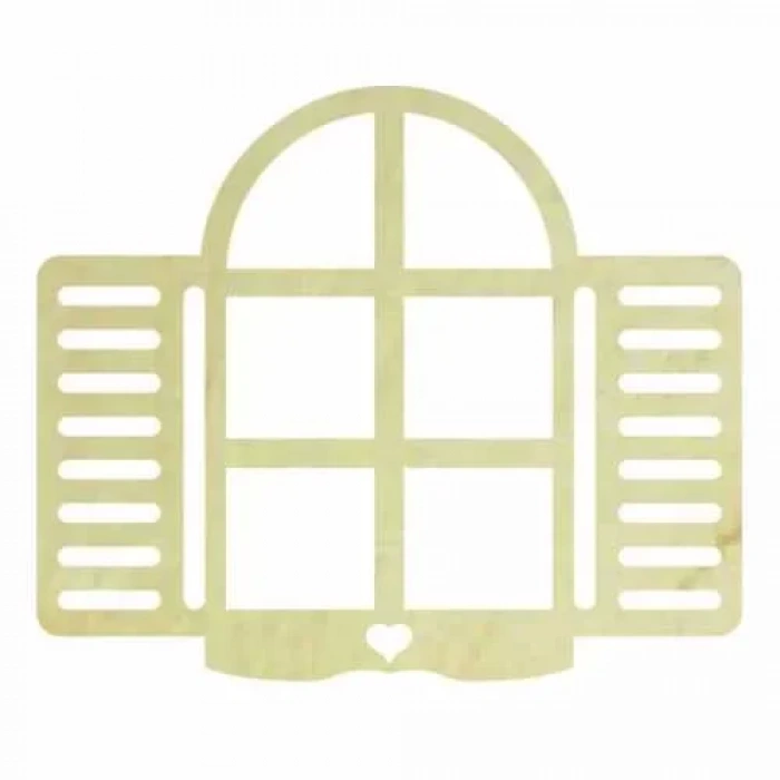 Hobi-art Kd 319 Pencere Figürlü Mini Ahşap Obje