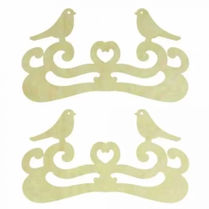 Hobi-art Kd 326 Kuş Figürlü Mini Ahşap Obje