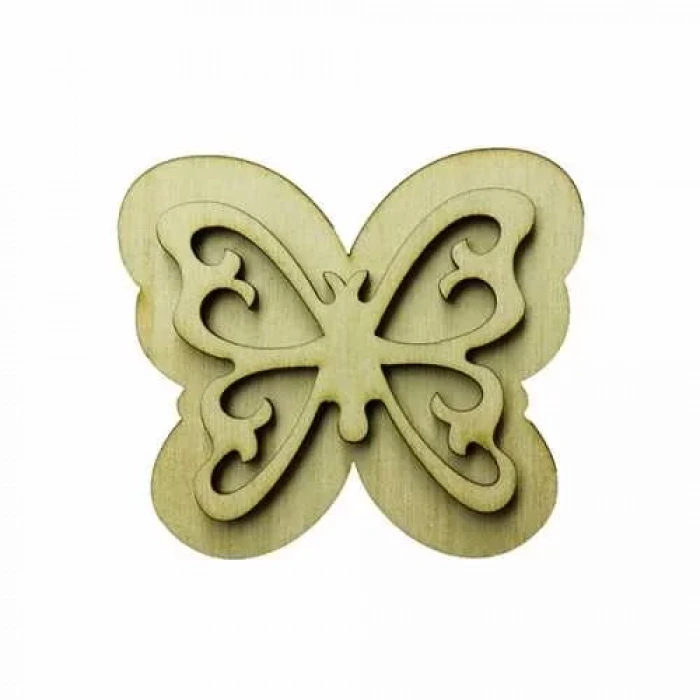 Hobi-art Kd 335 Kelebek Figürlü Mini Ahşap Obje