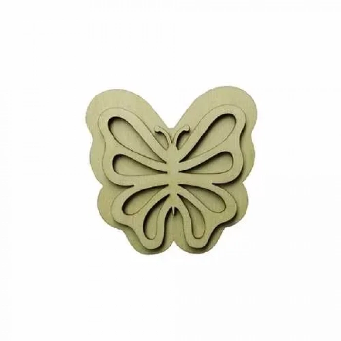 Hobi-Art KD 337 Kelebek Figürlü Mini Ahşap Obje