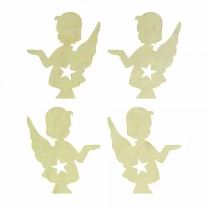 Hobi-art Kd 346 Melek Figürlü Mini Ahşap Obje