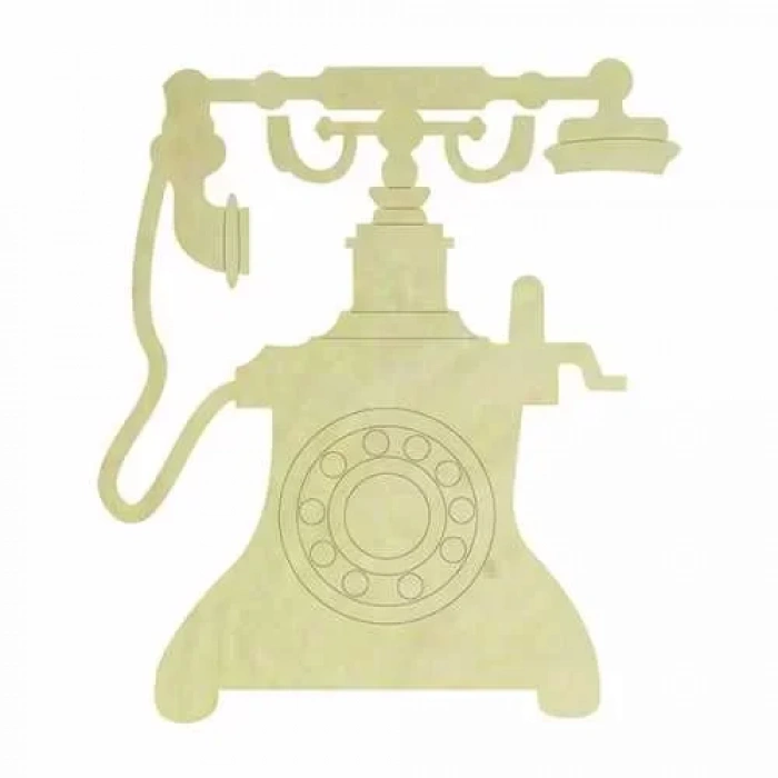 Hobi-Art KD 350 Telefon Figürlü Mini Ahşap Obje