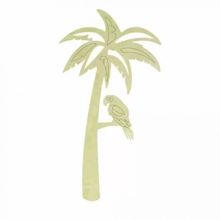 Hobi-art Kd 352 Palmiye Ağacı Figürlü Mini Ahşap Obje