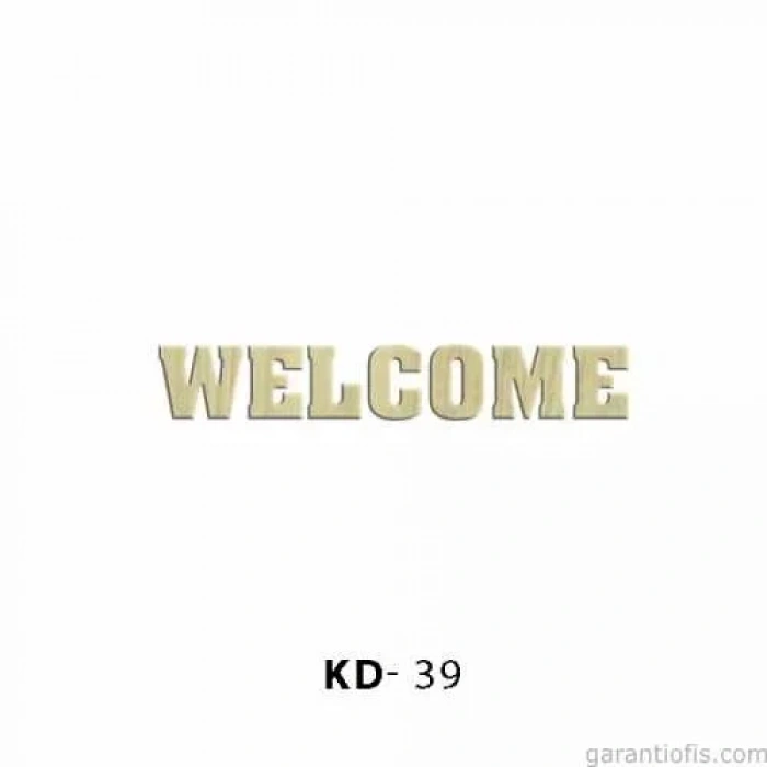 Hobi-art Kd 39 - Welcome Yazılı Dekoratif Mini Ahşap Obje