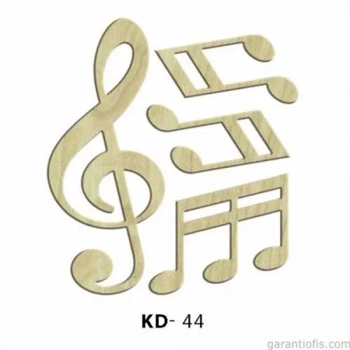 Hobi-Art KD 44 - Notalari Dekoratif Mini Ahşap Obje