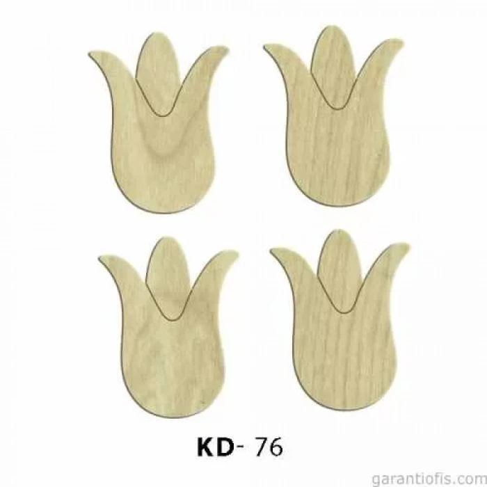 Hobi-art Kd 76 - Lale Tasarımlı Dekoratif Mini Ahşap Obje