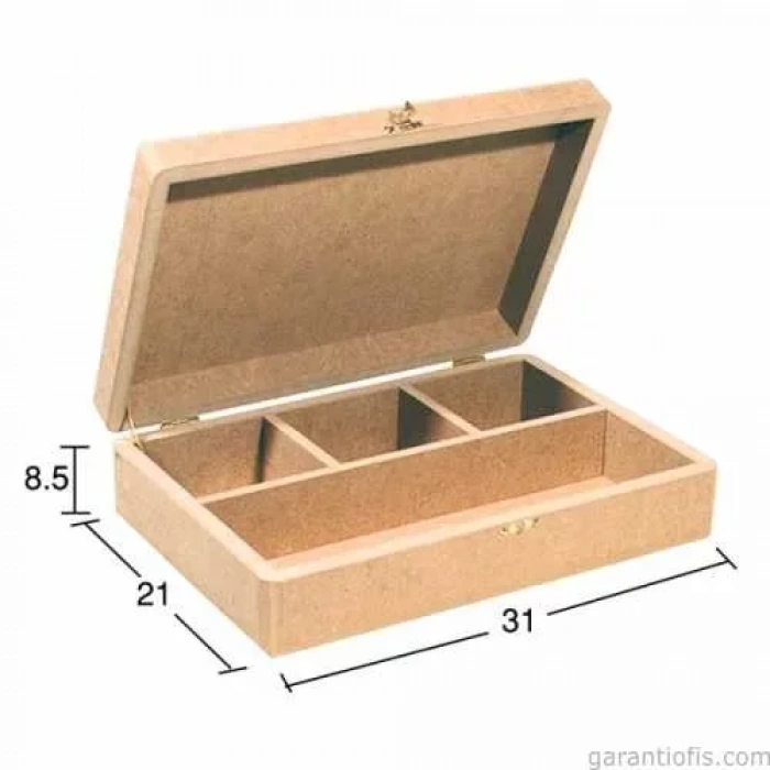 Hobi-art Ku 242 Boyanabilir Ahşap Mücevher Kutusu