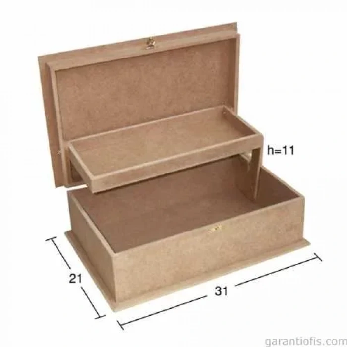 Hobi-Art KU 266 Boyanabilir Ahşap Kutu